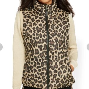 NEW Leopard Print Puffer Vest
